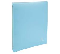 Exacompta - Réf. 51972E - lot de 5 Classeurs 4 anneaux 30 mm en polypropylène - dimensions 32 x 26,8 cm - pour format A4 maxi 297 x 242 mm - Chromaline Pastel - couleur bleu pastel