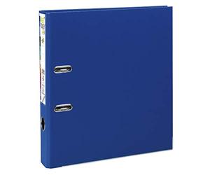 Exacompta - Réf. 53152E - Carton de 10 classeurs à levier A4 MAXI Prem'Touch - Dos 50 mm - Mécanique 55 mm - Dimensions extérieures : 32 x 30 x 5 cm - Format à classer A4 maxi - Coloris : Bleu foncé