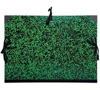 Exacompta - Réf. 532000E - 5 cartons à dessin Annonay - avec rubans tissu - dos et coins toilés - dimensions 32 x 45 cm - format à classer A3 (297 x 420 mm) - couleur vert