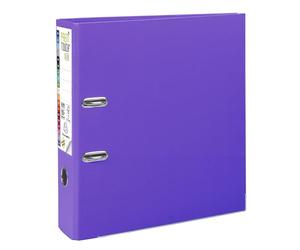 Exacompta - Réf. 53357E - Carton de 10 classeurs à levier A4 MAXI Prem'Touch - Dos 80 mm - Mécanique 80 mm - Dimensions extérieures : 32 x 30 x 8 cm - Format à classer A4 Maxi - Coloris : Violine