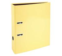 Exacompta - Réf. 53569E - 1 Classeur à levier A4 Prem'Touch AQUAREL - Dos de 80 mm - Mécanique 80 mm - Dimensions extérieures : 32 x 28,5 x 8 cm - Format à classer A4 - Coloris : Jaune citron
