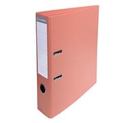 Exacompta - Réf. 53705E - 1 classeur à levier en PVC - Dos de 70 mm - Mécanique 75 mm - Dimensions extérieures : 32 x 29 x 7 cm - Format à classer A4 - Coloris : Saumon