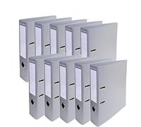 Exacompta - Réf. 53740E - Carton de 10 Classeurs à levier A4 Prem'Touch - Dos de 70 mm - Mécanique 75 mm - Dimensions extérieures : 32 x 29 x 7 cm - Format à classer A4 - Coloris : Gris