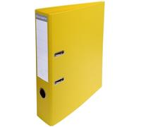 Exacompta Classeur à levier Prem'Touch A4 Dos 70 mm Mécanique 75 mm Jaune - Carton de 10