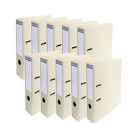 Exacompta - Réf. 53750E - Carton de 10 Classeurs à levier A4 Prem'Touch - Dos de 70 mm - Mécanique 75 mm - Dimensions extérieures : 32 x 29 x 7 cm - Format à classer A4 - Coloris : Mastic