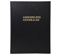 Exacompta Reliures registres Assemblées Générales 32x26 cm 4 anneaux Noir – Carton de 10