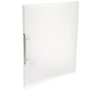 Exacompta - Réf. 54160E - Lot de 5 classeurs souples PP translucide Chromaline - 2 anneaux ronds diamètre 15mm - Dos 20mm - Dimensions extérieures : 32x25 cm-Format à classer A4-Coloris : incolore