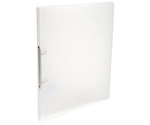 Exacompta - Réf. 54160E - Lot de 5 classeurs souples PP translucide Chromaline - 2 anneaux ronds diamètre 15mm - Dos 20mm - Dimensions extérieures : 32x25 cm-Format à classer A4-Coloris : incolore
