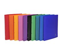 Exacompta 20x Classeur 2 anneaux 15mm PP OPAK A4 Couleurs assorties 54199E