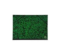 Exacompta - Réf. 542000E - Lot de 10 cartons à dessin Annonay - avec élastiques - dos toilé - garde blanche - dimensions 32 x 45 cm - format à classer A3 (297 x 420 mm) - couleur vert