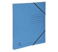 Classeur 2 anneaux 15mm carte lustrée imprimée - A4 - Turquoise