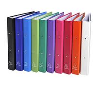 Exacompta Classeur rembordé PP 2 anneaux 30 mm A4 – Lot de 20 – Couleurs assorties 54330E