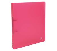 Exacompta - Réf. 54355E - Paquet de 5 classeurs semi-rigides PP Chromaline - 2 anneaux ronds diamètre 30mm - Dos 40mm - Dimensions extérieures : 32 x26,8 cm - Format à classer A4 Maxi - Coloris rouge