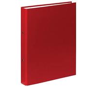 Exacompta - réf. 54375E - Carton de 20 classeurs rigides rembordés PP - 2 anneaux ronds diamètre 30 mm - Dos 40 mm - Dimensions extérieures : 32 x 26 cm - Format à classer A4 - Coloris : rouge