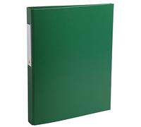Exacompta - réf. 54383E - 1 classeur rembordé PP - 2 anneaux ronds diamètre 25 mm - Dos 40 mm - Dimensions extérieures : 32 x 25,5 cm - Format à classer A4 - Coloris : vert