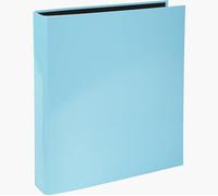 Exacompta - réf. 54568E - 1 Classeur rigide Aquarel - 2 anneaux en D - Diamètre 25 mm - Dos de 4 cm - Dimensions extérieures : 31,5 x 27 cm - Format à classer A4 - Coloris : bleu pastel