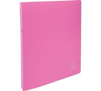 Exacompta - Réf. 54694E - 1 Classeur semi-rigide OPAK - 2 anneaux ronds diamètre 30 mm - Dos 40 mm - Dimensions extérieures : 32 x 26,8 cm - Format à classer A4 Maxi - Coloris : rose