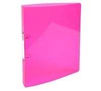 Exacompta - Réf. 54774E - Classeur semi-rigide PP Iderama - 2 anneaux ronds diamètre 30 mm - Dos 40 mm - Dimensions extérieures : 32 x 26,8 cm - Format à classer A4 Maxi - Coloris : rose