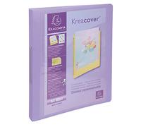 Exacompta - Réf. 54779E - 1 classeur semi-rigide - en polypropylène - Kreacover pastel - 2 anneaux ronds diam 30mm - dimensions 320x268 mm - pour format A4 maxi - couleur aléatoire