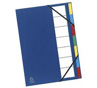 Trieur rigide ordonator dos extensible 7 compartiments noir - Couleurs assorties