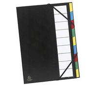 Trieur rigide ordonator dos extensible 9 compartiments - Couleurs assorties