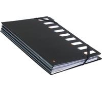 Trieur rigide HARMONIKA® Exactive® dos extensible 9 compartiments - Noir