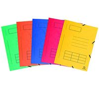 Chemise à élastique 3 rabats carte imprimée Exacompta 24 x 32 cm dos 1,5 cm couleurs assorties