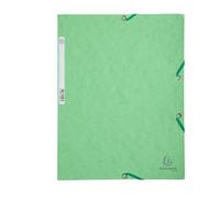 Exacompta – Chemise à élastiques 3 rabats avec étiquette 24 x 32 cm Tilleul