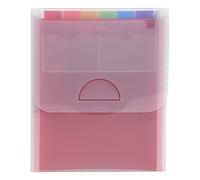 Trieur valisette vertical 6 compartiments Crystal - A4 - Cristal