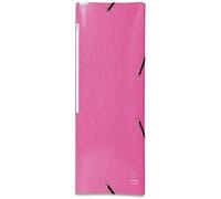 Chemise à élastiques 3 rabats Maxi capacity carte lustrée pelliculée 425gm2 Iderama A4 - Rose