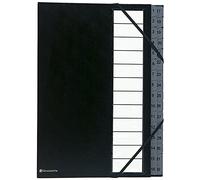 Trieur rigide Ordonator numerique dos extensible 32 compartiments 1 à 32 - Noir