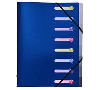 Exacompta – Trieur OPAK polypropylène 3 rabats 8 compartiments – Couleurs assorties