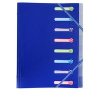 Exacompta 10x Trieur PP 3 rabats 8 compartiments OPAK Couleurs assorties 56180E