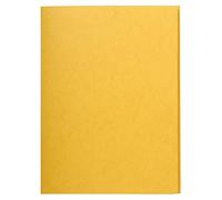 Exacompta - Réf. 56404E - 1 chemise simple sans élastique avec 3 rabats en carte lustrée 390 g/m² - chemise certifiée FSC - dimensions 24 x 32 cm pour documents format A4 - couleur jaune