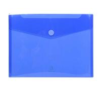 Exacompta - Sachet de 5 pochettes enveloppes fermeture scratch et rabat | En PP souple - Format A4 - 5 couleurs assorties : bleu, incolore, rouge, vert anis, violet