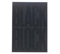 Exacompta - Réf. 5700E - 1 bloc notes 29,7 x 21 cm - Format Vertical - 70 feuilles avec papier Jaune antireflet petits Carreaux 80 g/m² - Noir