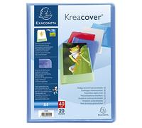 Protège-documents en polypropylène semi rigide Kreacover® Chromaline 40 vues - A4 - Couleurs assorties