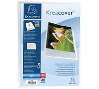 Protège-documents en polypropylène semi rigide Kreacover® Chromaline 80 vues - A4 - Incolore