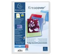 Protège-documents en polypropylène semi rigide Kreacover® Chromaline 120 vues - A4 - Couleurs assorties
