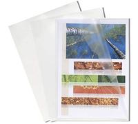 Exacompta Pochettes coins Polypropylène grainé 12/100e A4 Cristal - Sachet 100