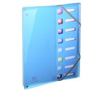 Exacompta – Trieur extensible IDERAMA PP – A4 – 8 compartiments – Polypropylène – Couleurs assorties