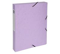 Exacompta - Réf. 59550E - 1 boite de classement avec élastiques Aquarel - dos 2,5 cm - en carte lustrée 600 g/m2 - dimensions 25 x 33 cm - pour documents A4 - couleur aléatoire - livrée montée