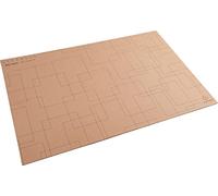 Exacompta - Réf. 60147D - Lot de 8 sous-mains en carton Eterneco - Compatible avec des souris optiques et laser - Format Wide grande longueur et courte profondeur - Dim 585x385x5 mm - Couleur brun