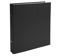 Exacompta - Réf. 621SE - Classeur rembordé PP - 2 anneaux ronds diamètre 25 mm - Dos 34 mm - Dimensions extérieures : 23 x 21,5 cm - Format à classer écolier 22 x17 cm - Coloris : noir