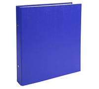 Exacompta - Réf. 622SE - Classeur rembordé PP - 2 anneaux ronds diamètre 25 mm - Dos 34 mm - Dimensions extérieures : 23 x 21,5 cm - Format à classer écolier 22 x17 cm - Coloris : bleu