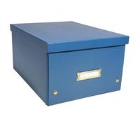 Boîte en Carton Taille moyenne Neo Deco A4+ - Bleu Foncé