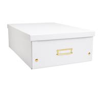 Grande Boîte de rangement en Carton A3+ Neo Deco - Blanc