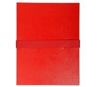 Exacompta Chemise extensible à rabat – dos 13 cm – fermeture Velcro – 1000 feuilles A4 – rouge