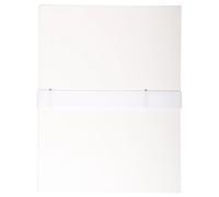 Exacompta 10x Chemise dos extensible balacron et sangle scratch. Blanc 631E