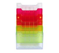 Trieur mural 6 cases plastique Exacompta horizontal assorti
